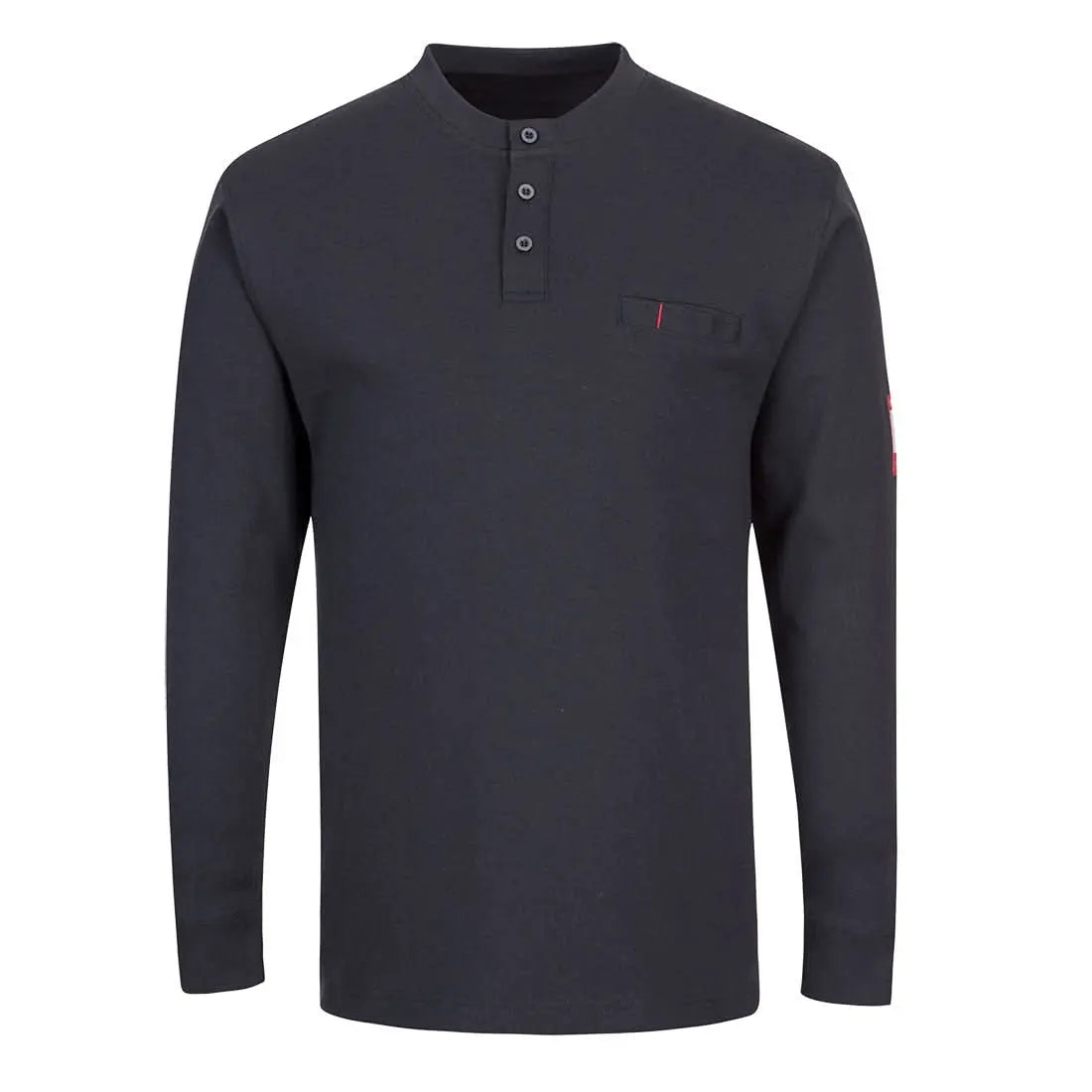 Portwest Bizflame Knit Antistatic Fr Henley FR32 - Navy - Customisable Sweatshirts