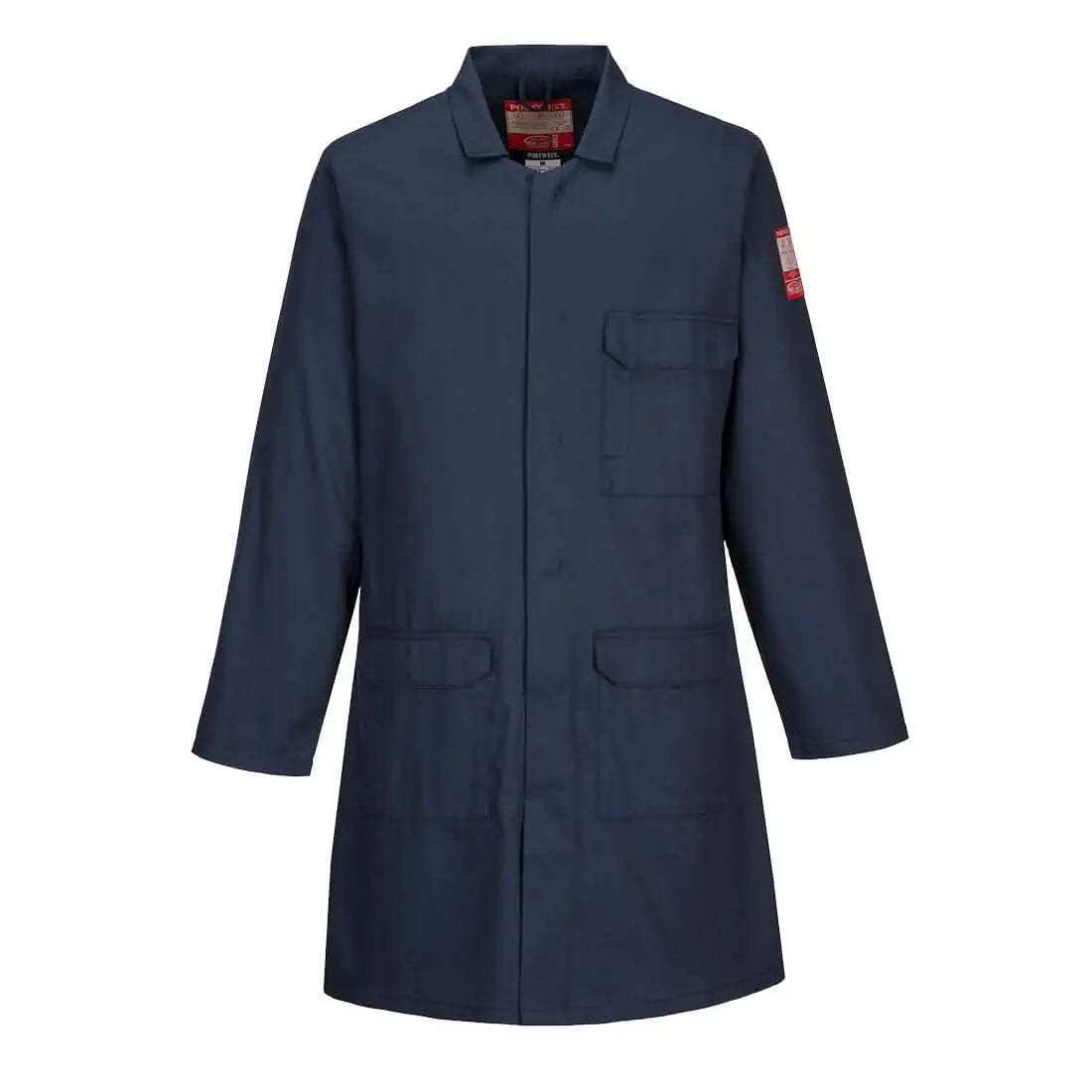 Portwest Bizflame Work Fr Standard Coat FR34 - Navy - Customisable Jacket