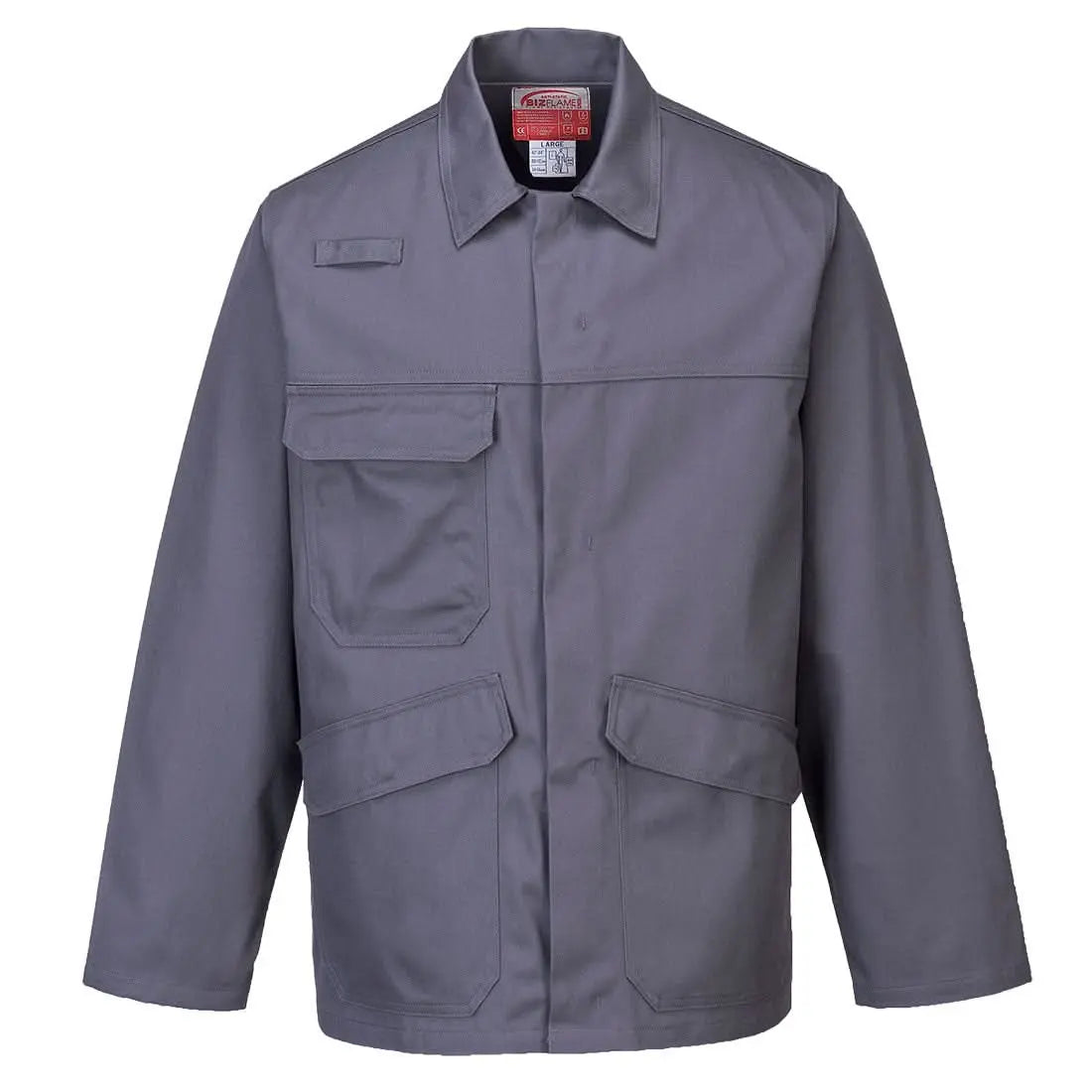 Portwest Bizflame Work Pro Jacket FR35 - Grey - Customisable Jacket