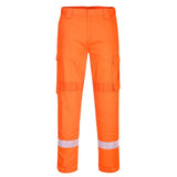 Portwest Bizflame Work Lightweight Stretch Panelled Trousers FR401 - Orange - Customisable Trousers