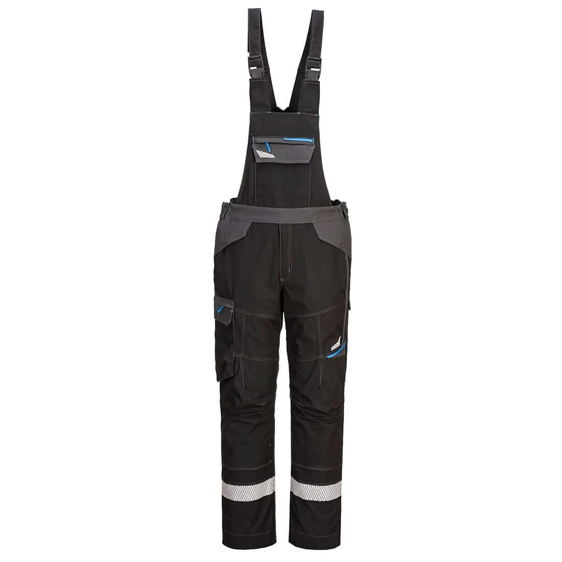 Portwest Wx3 Modaflame Work Fr Bib And Brace FR405 - Black - Customisable Coveralls