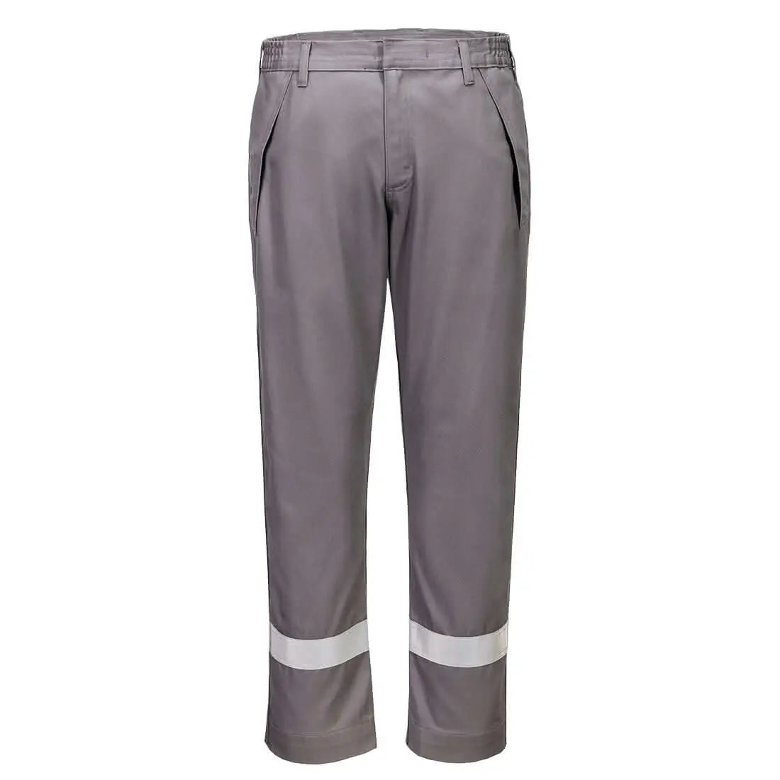 Portwest Bizflame Work Fr Trousers FR417 - Grey - Customisable Trousers
