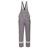 Portwest Bizflame Work Chemical Resistant Fr Bib Brace fr418 - Grey - Customisable Clothing