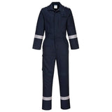 Portwest Bizflame Work Stretch Panelled Fr Coverall FR501 - Navy - Customisable Coveralls