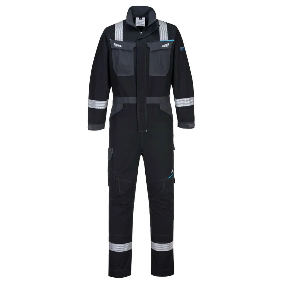 Portwest Wx3 Modaflame Work Fr Coverall FR503 - Black - Customisable Coveralls