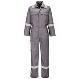 Portwest Bizflame Work Chemical Resistant Fr Coverall FR513 - Grey - Customisable Coveralls