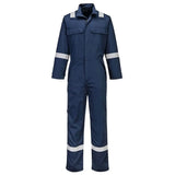 Portwest Bizflame Work Chemical Resistant Fr Coverall FR513 - Navy - Customisable Coveralls