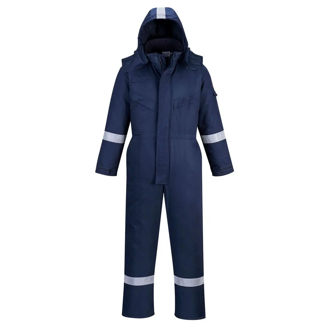 Portwest Bizflame Work Anti Static Fr Winter Coverall FR53 - Navy - Customisable Coveralls