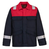 Portwest Bizflame Work Two Tone Fr Jacket FR55 - Navy - Customisable Jacket