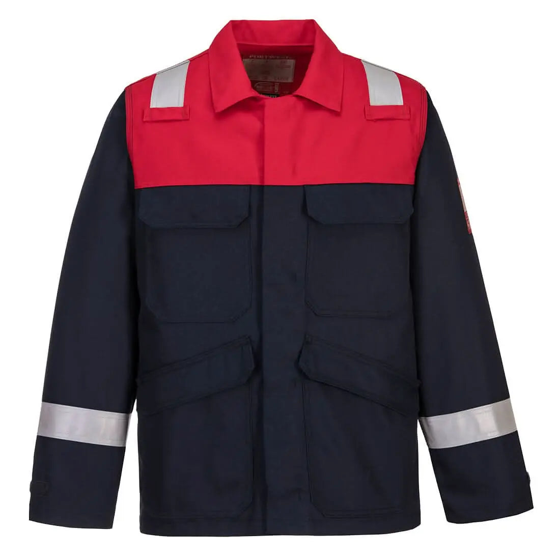 Portwest Bizflame Work Two Tone Fr Jacket FR55 - Navy - Customisable Jacket