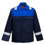Portwest Bizflame Work Two Tone Fr Jacket FR55 - Navy Royal - Customisable Jacket