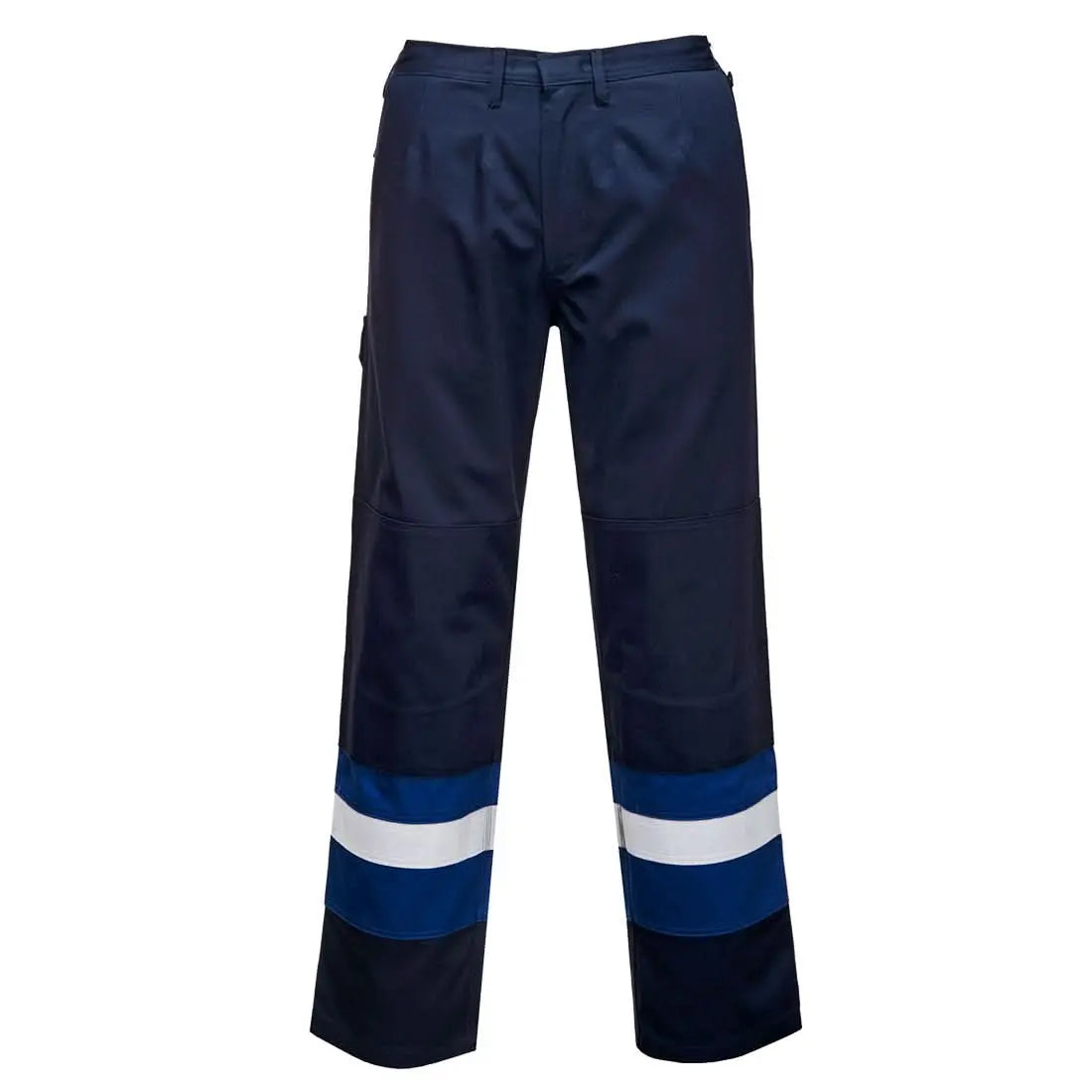 Portwest Bizflame Work Two Tone Fr Trousers FR56 - Navy Royal - Customisable Trousers