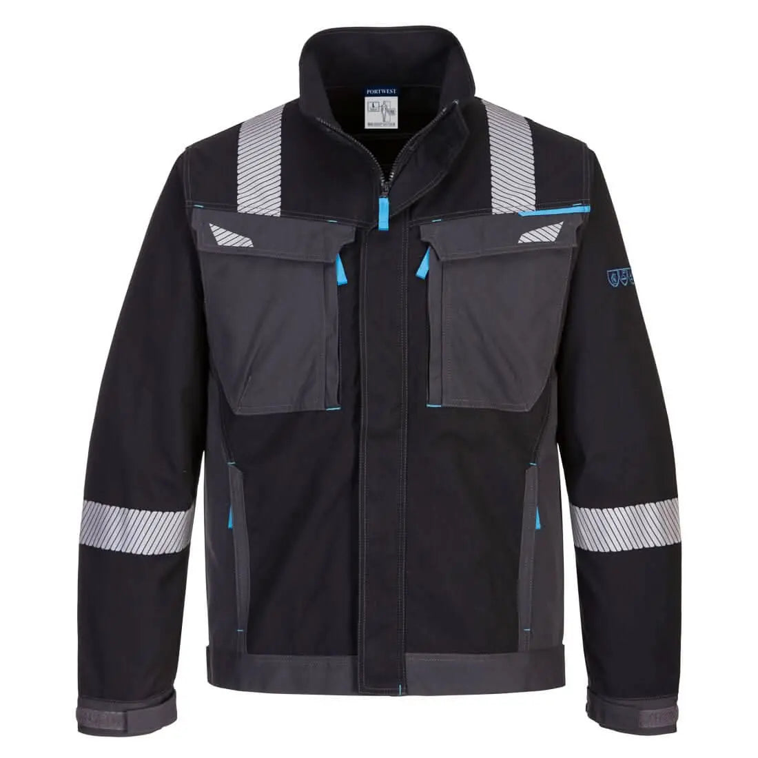 Portwest Wx3 Modaflame Work Fr Jacket FR602 - Black - Customisable Jacket