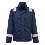 Portwest Bizflame Work Chemical Resistant Fr Jacket FR609 - Navy - Customisable Jacket