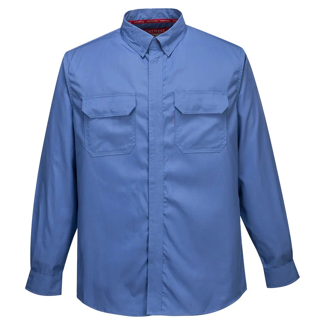 Portwest Bizflame Work Lightweight FR Shirt FR69 - Blue - Customisable