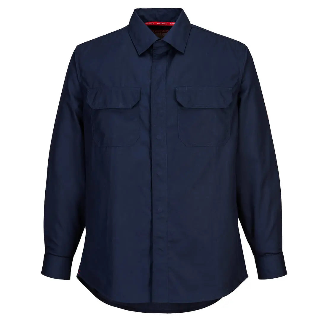 Portwest Bizflame Work Lightweight FR Shirt FR69 - Navy - Customisable