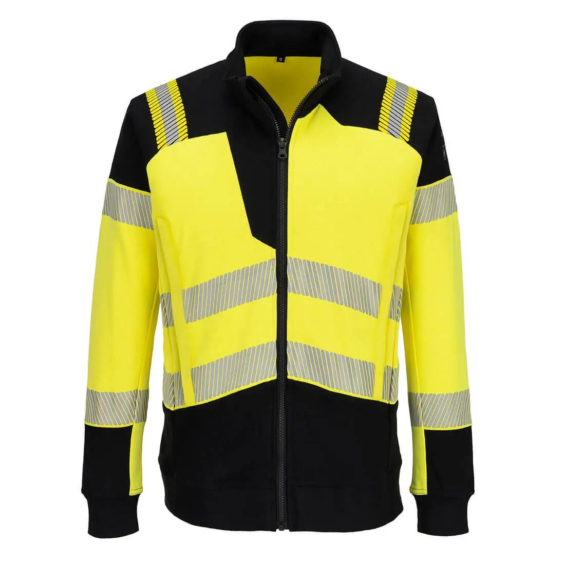 Pw3 Modaflame Knit Hi Vis Fr Full Zip Sweatshirt Portwest