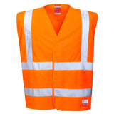 Portwest Bizflame Hi Vis Anti Static Fr Vest FR71 - Orange - Customisable HV Vest