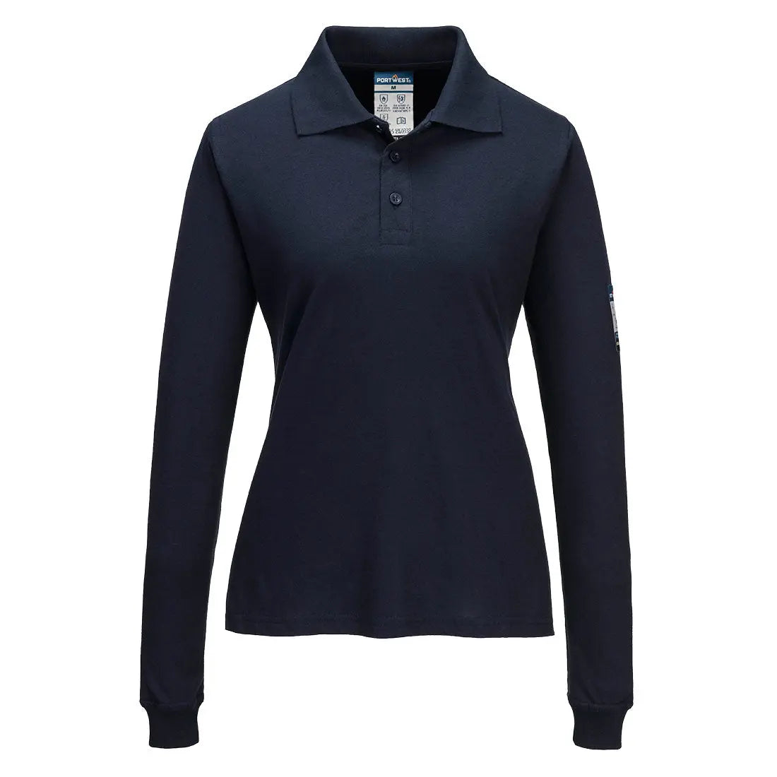 Modaflame Knit Fr Women's Long Sleeve Polo Shirt |  Portwest