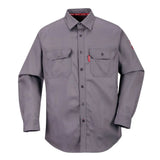 Portwest Bizflame 8812 Fr Work Shirt FR89 - Grey - Customisable Shirts