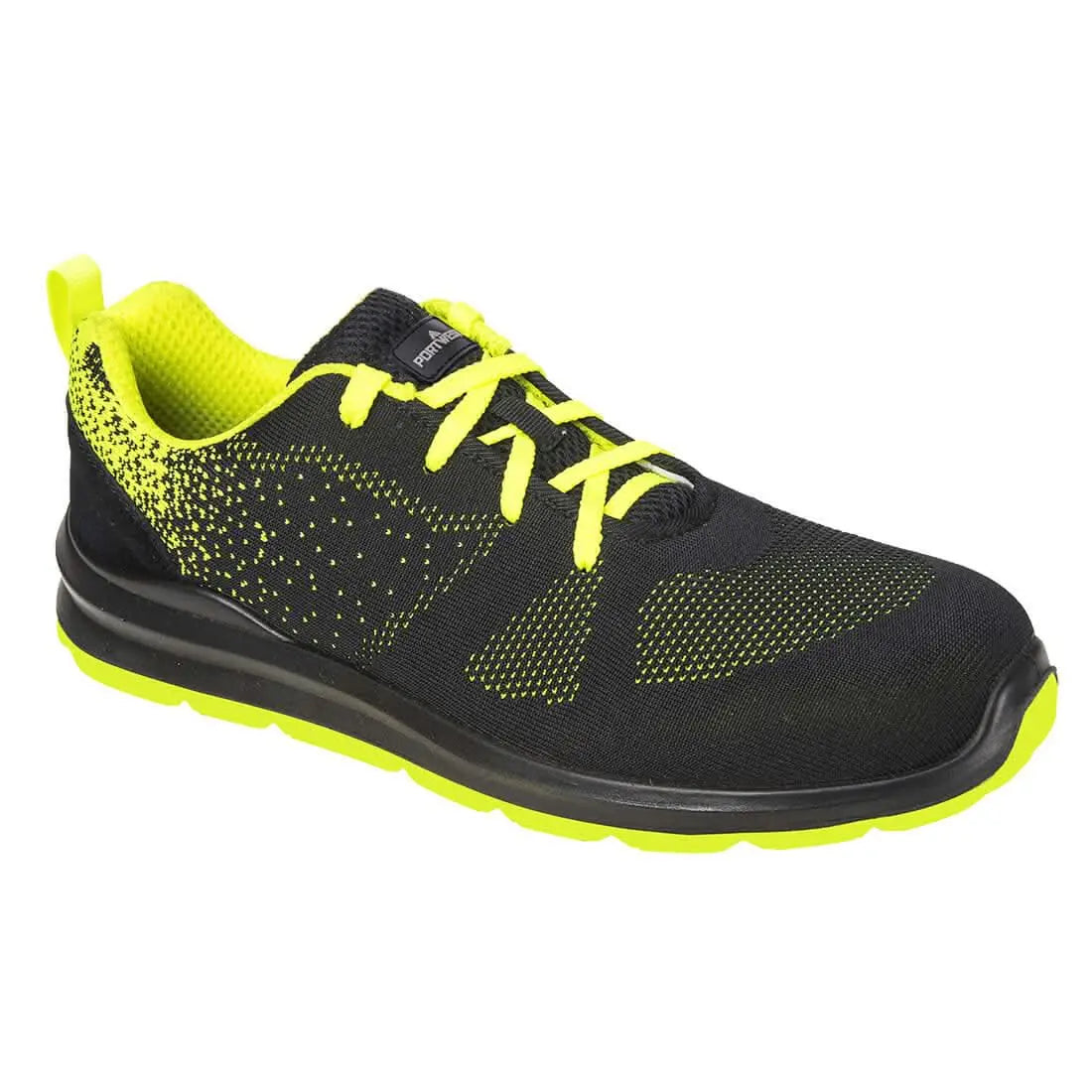 Portwest Steelite Aire Trainer S1P FT25 - Black Green - Customisable Trainers