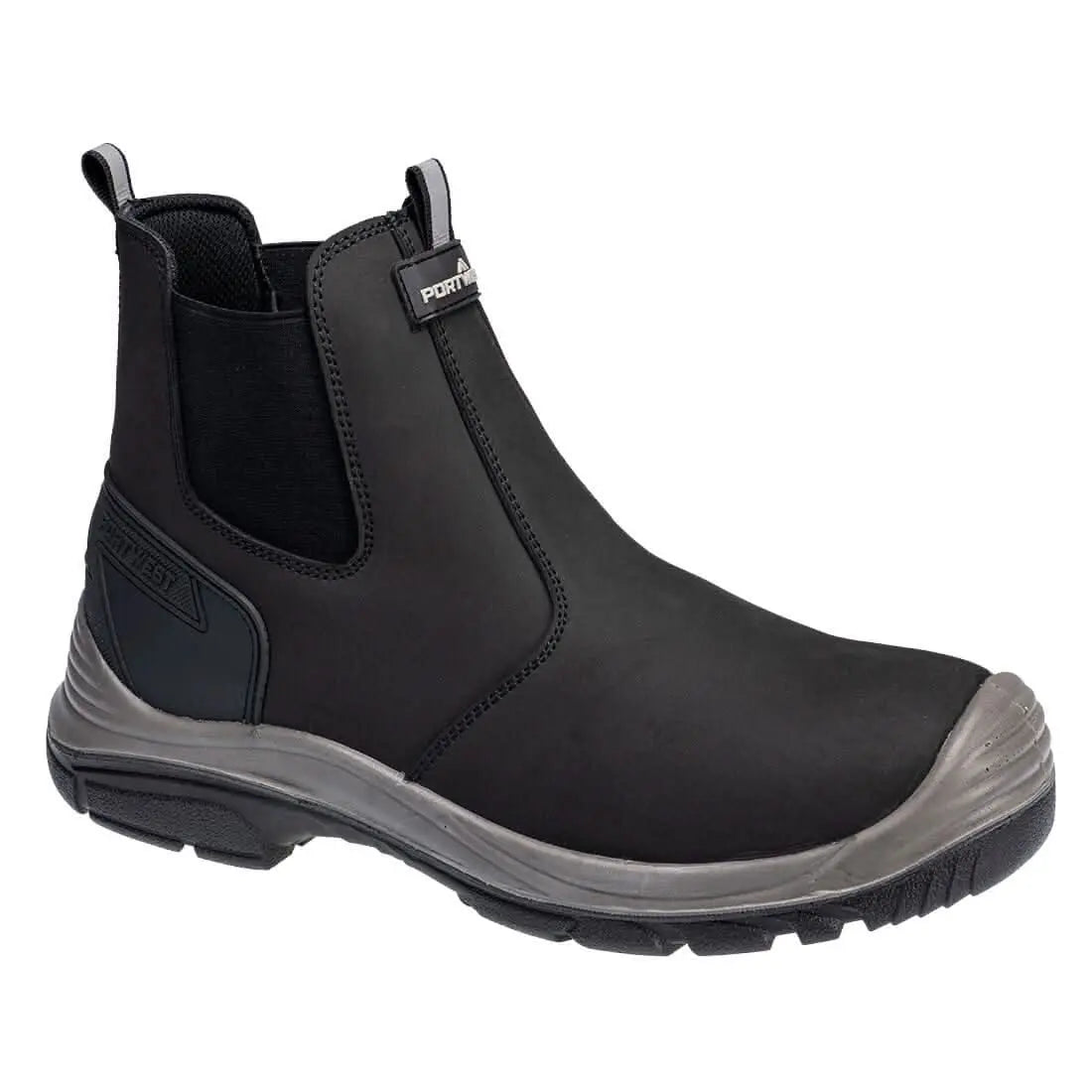 Portwest Steel Action Nubuck Dealer Boot S7 Sc Fo Sr FV02 - Black Grey - Customisable Boots