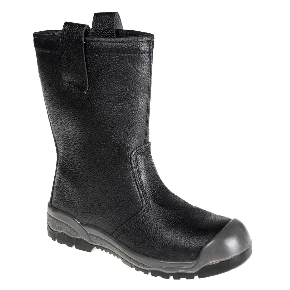Portwest Steelite Rigger Boot With Scuff Cap S1P Ci FW13 - Black - Customisable Boots