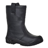 Portwest Steel Leather Rigger Boot S3 Sr FW29 - Black - Customisable Boots