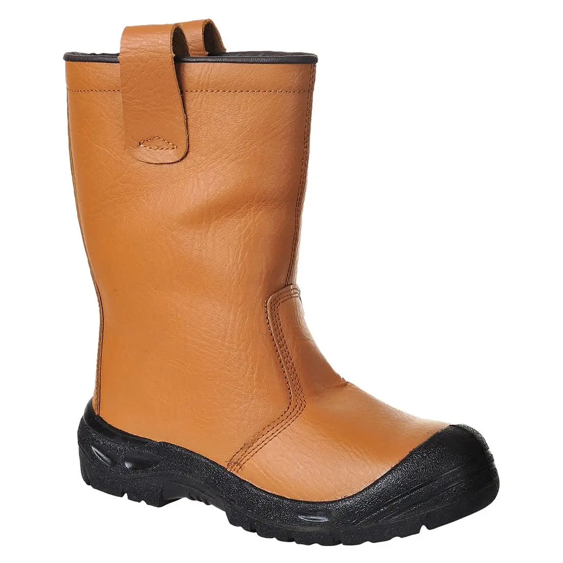 Portwest Steel Leather Rigger Boot S3 Sr FW29 - Tan - Customisable Boots