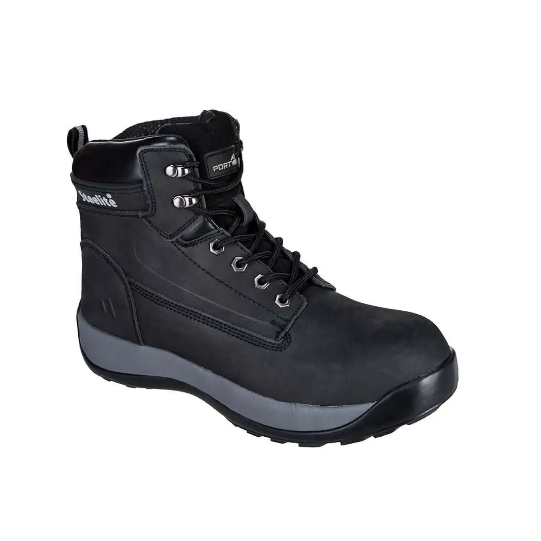 Portwest Steelite Construction Nubuck Boot S3 Hro FW32 - Black - Customisable Boots