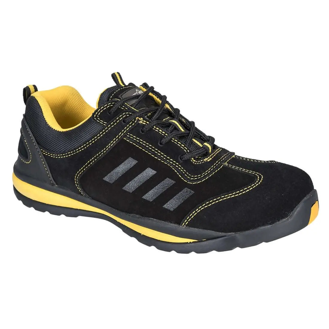 Portwest Steelite Lusum Safety Trainer S1P Hro FW34 - Black - Customisable Trainers