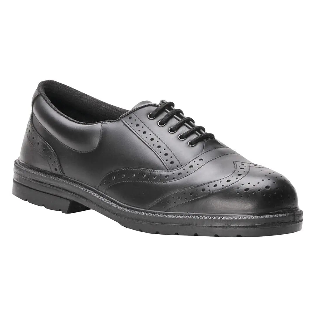 Portwest Steelite Executive Brogue S1P FW46 - Black - Customisable Foot Protection