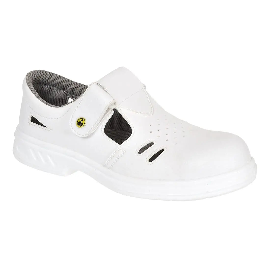 Portwest Steelite Ebro Safety Sandal S1 Esd Fo Sr Class 3 FW48 - White - Customisable Sandal & Slip-Ons