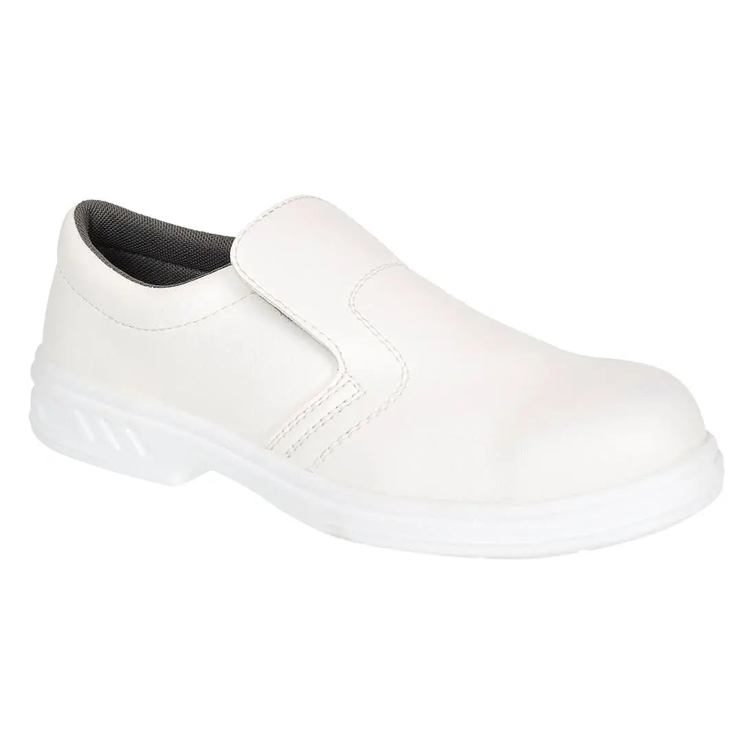 Portwest Occupational Slip On Shoe O2 Fo Sr FW58 - White - Customisable Sandal & Slip-Ons