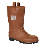 Portwest Steel Pvc Rigger Boot S5 Fo FW75 - Tan - Customisable Boots