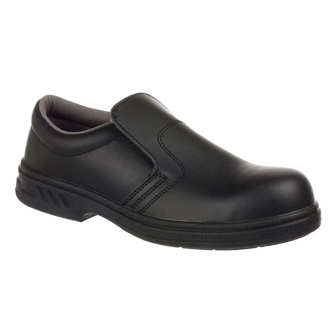 Portwest Steelite Slip On Safety Shoe S2 Fo Sr FW81 - Black - Customisable Sandal & Slip-Ons