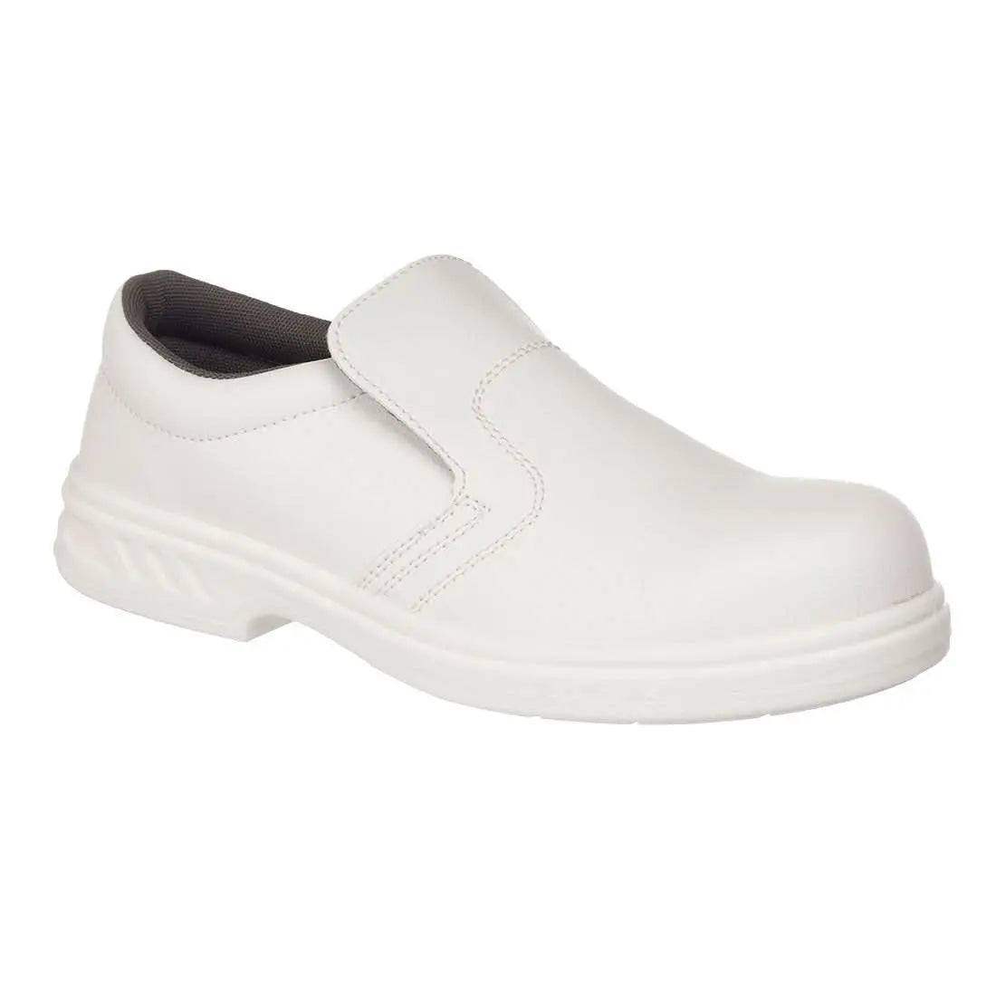 Portwest Steelite Slip On Safety Shoe S2 Fo Sr FW81 - White - Customisable Sandal & Slip-Ons