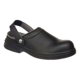 Portwest Steelite Safety Clog Sb Fo Sr Wpa E A FW82 - Black - Customisable Sandal & Slip-Ons