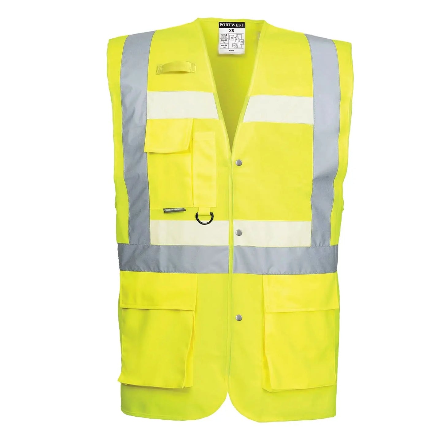 Portwest Glowtex Executive Vest G476 - Yellow - Customisable