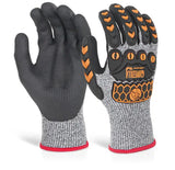Glovezilla Beeswift Glovezilla Nitrile Palm Coated Gloves Gz04 - Grey - Customisable Nitrile