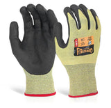 Glovezilla Beeswift Glovezilla Nitrile Palm Coated Gloves Gz06 - Yellow - Customisable Nitrile