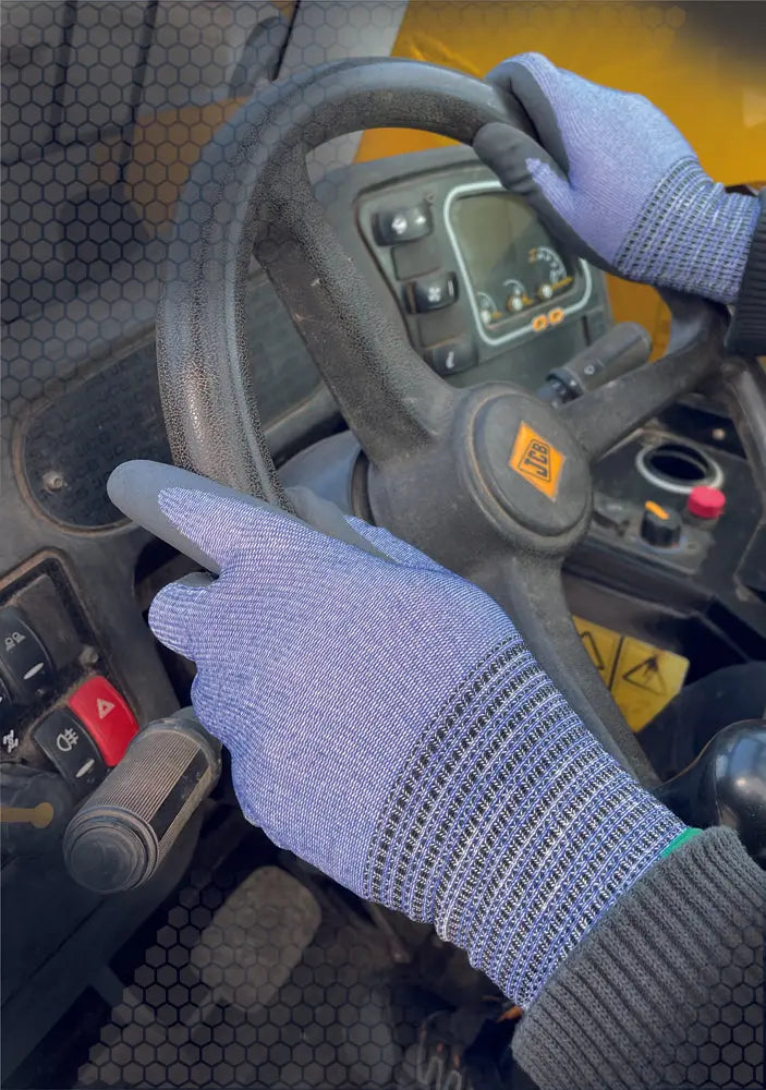 Glovezilla Beeswift Glovezilla Hppe Gauge Gloves Cut E Gz112 - Blue - Customisable Cut Resistant