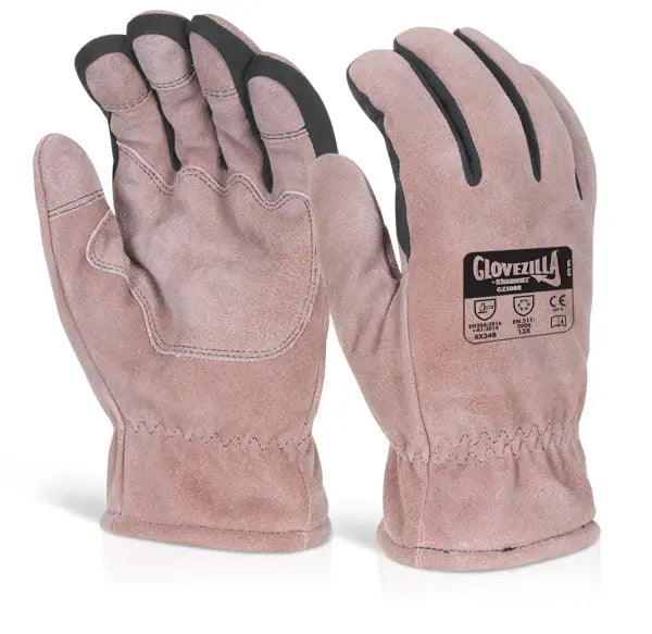 Glovezilla Beeswift Glovezilla Thermal Leather Gloves Gz50 Br - Brown XL - Customisable Leather