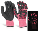 Glovezilla Beeswift Glovezilla Glow In The Dark Foam Nitrile Coated Gloves Gz66 - Pink - Customisable Nitrile