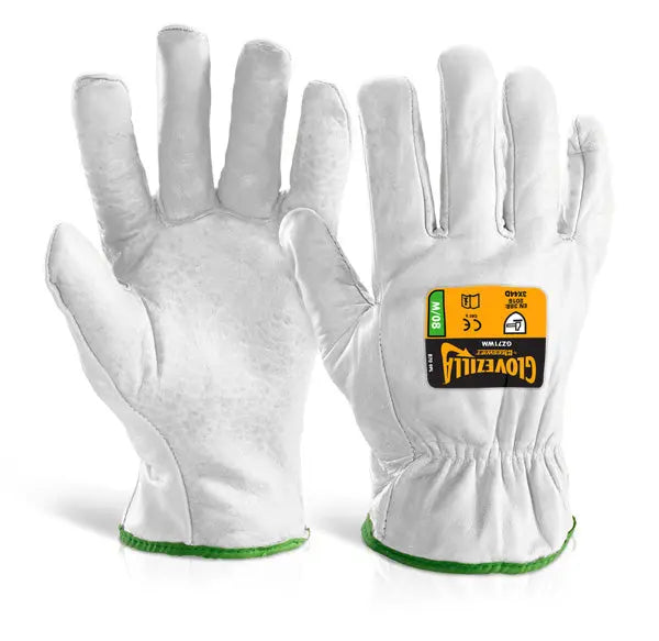 Glovezilla Beeswift Glovezilla Cut Resistant Drivers Gloves Gz71 - White - Customisable Cut Resistant