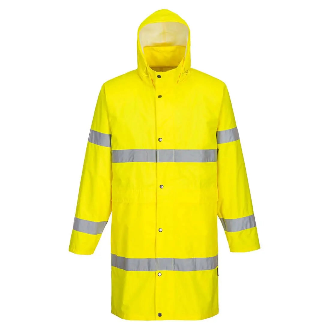 Portwest Hi Vis Rain Coat 100Cm H442 - Yellow - Customisable Hi-Vis Jackets