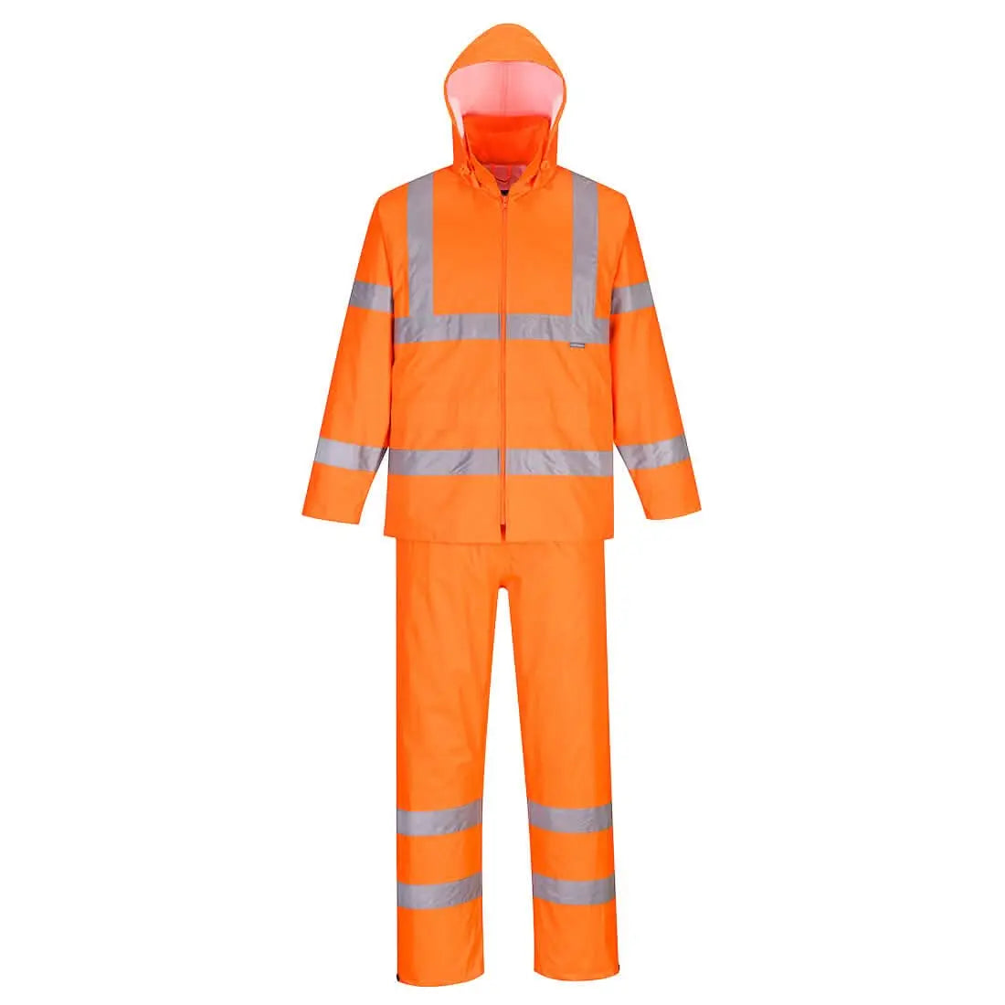 Portwest Hi Vis Packaway Rain Suit H448 - Orange - Customisable Jacket