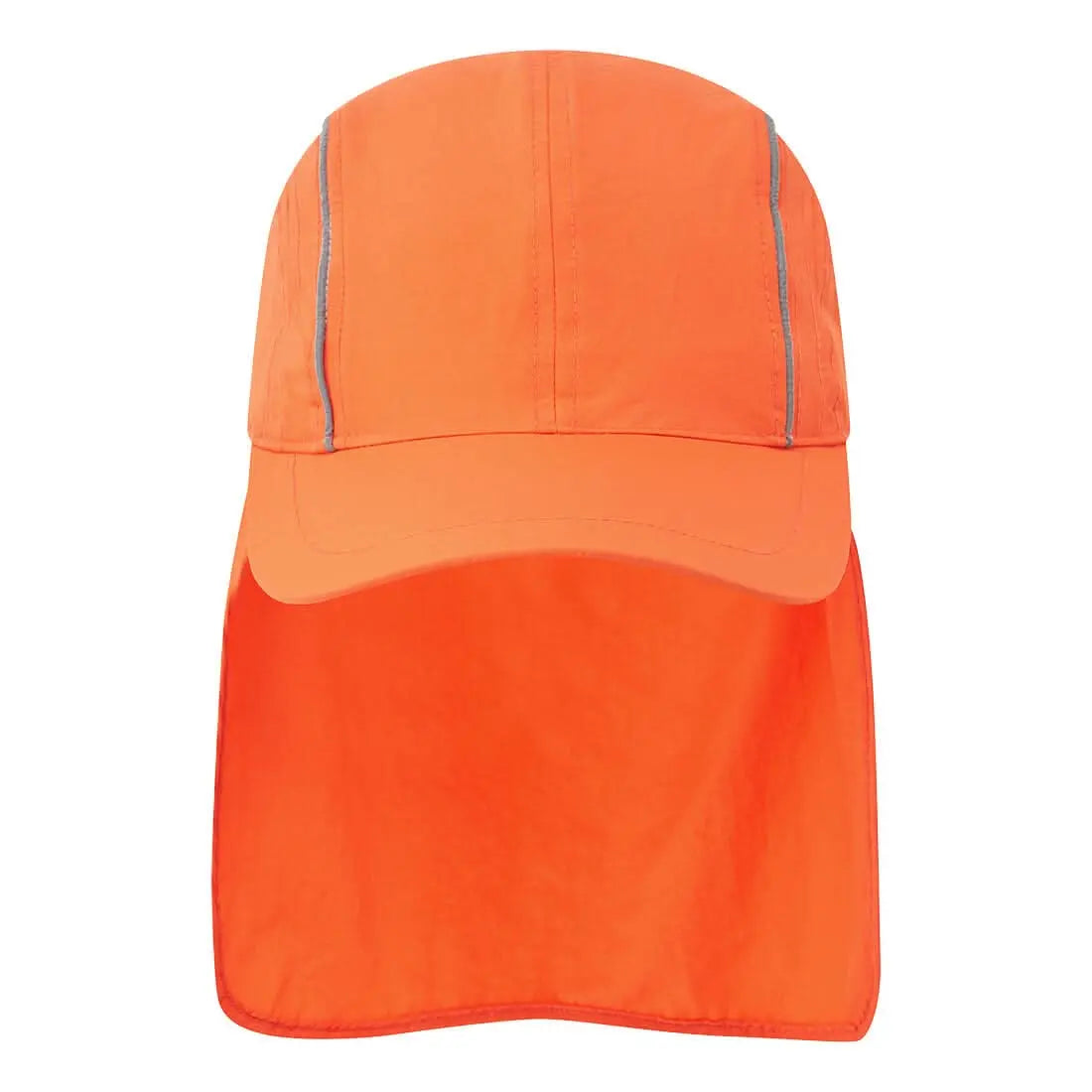 Portwest Breathable Sun Shield Cap HA22 - Orange - Customisable Head Protection