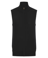 Sleeveless zip-through jumper
