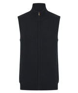 Sleeveless zip-through jumper